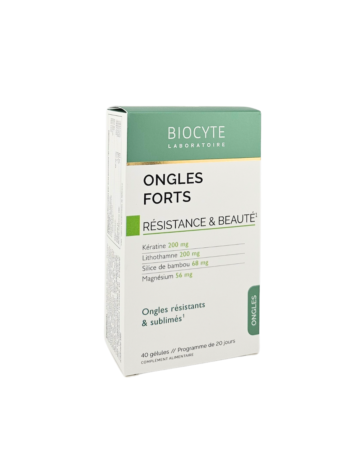 BIOCYTE Ongles Forts Résistance & Beauté 40 gélules