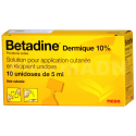 Betadine dermique 10 % solution pour application cutanée en 10...