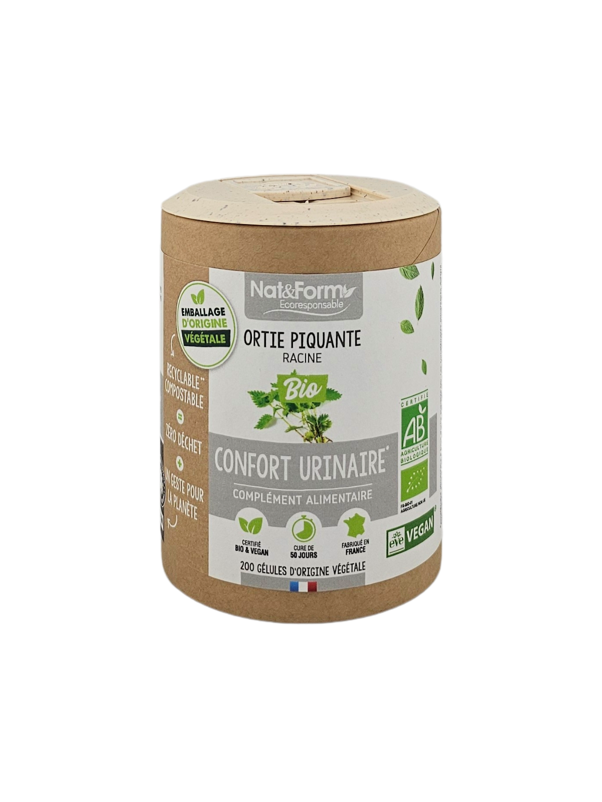 NAT&FORM Ortie Piquante Confort Urinaire 200 Gélules
