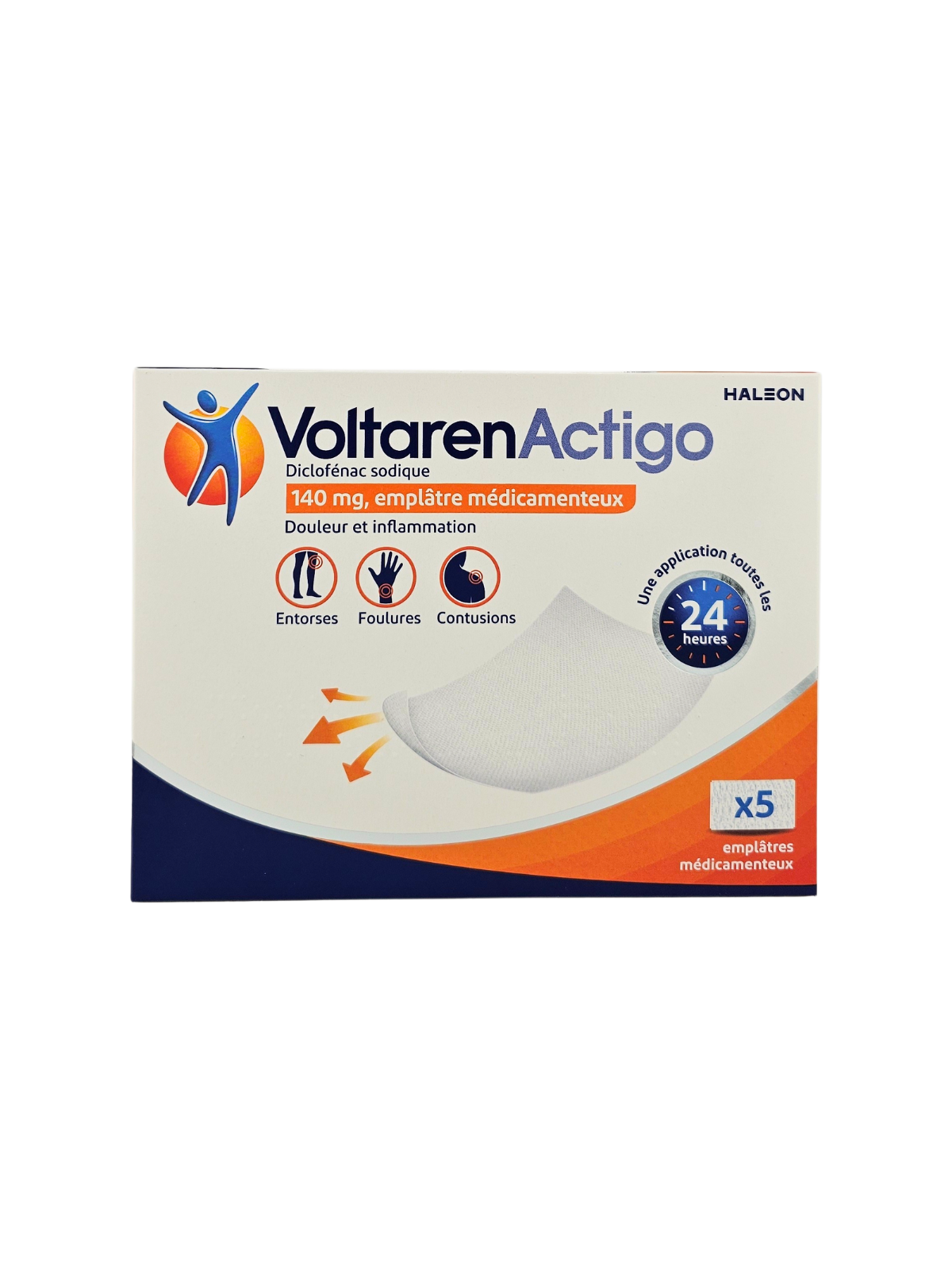 VOLTARENACTIGO Emplâtre Médicamenteux Boite de 5