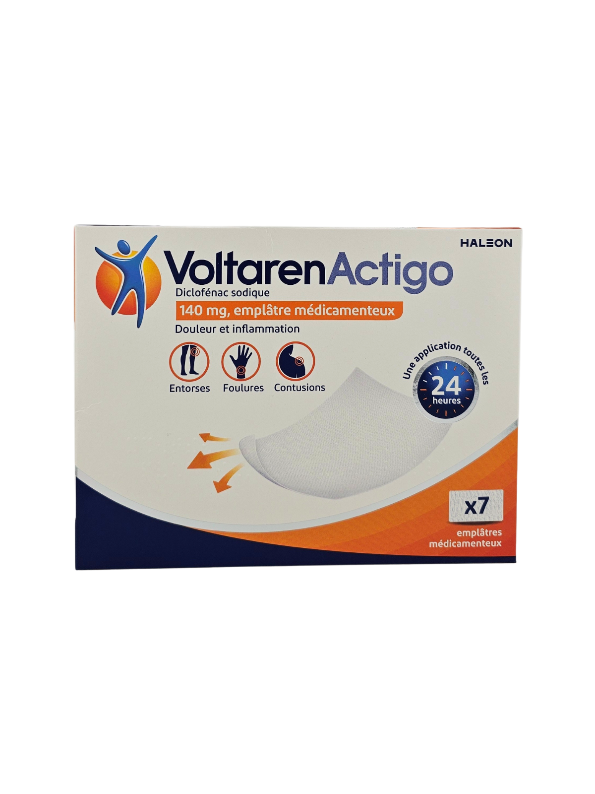 VOLTARENACTIGO 140 mg emplâtre médicamenteux Boite de 7