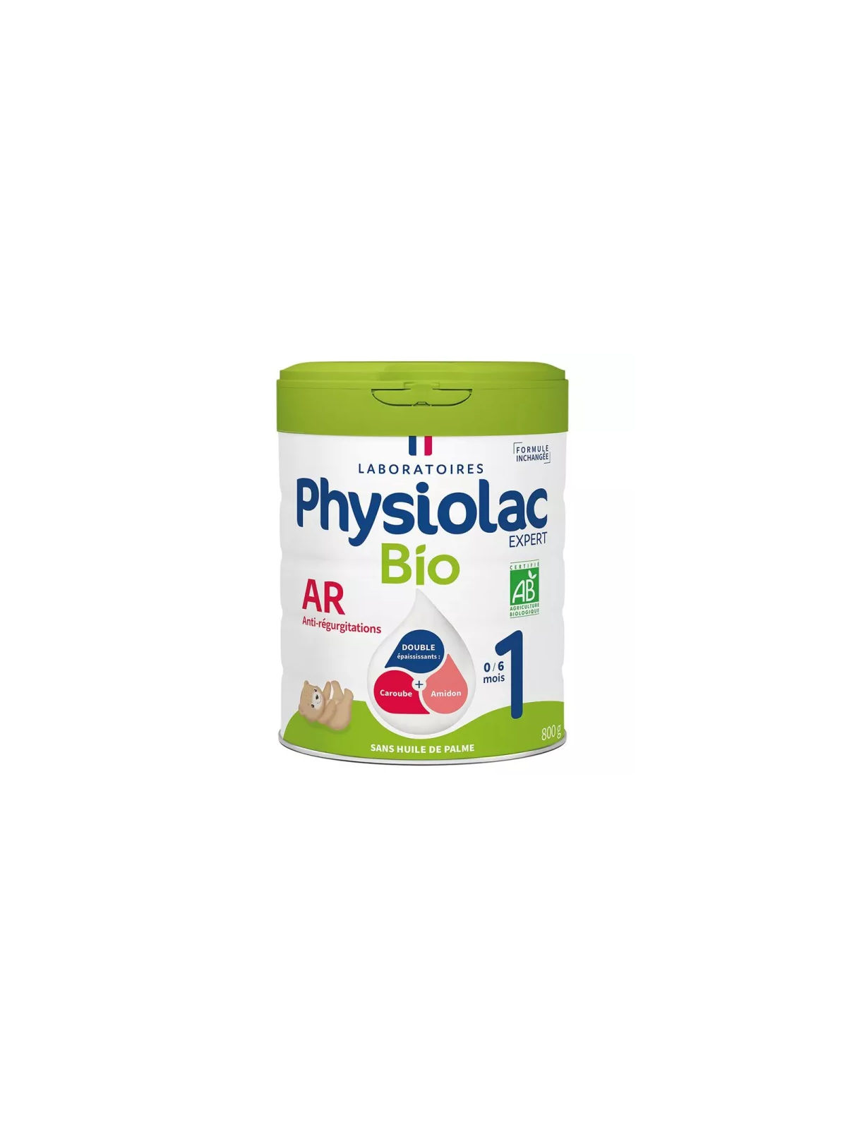 PHYSIOLAC LAIT PDRE BIO AR 1 BTE 800G