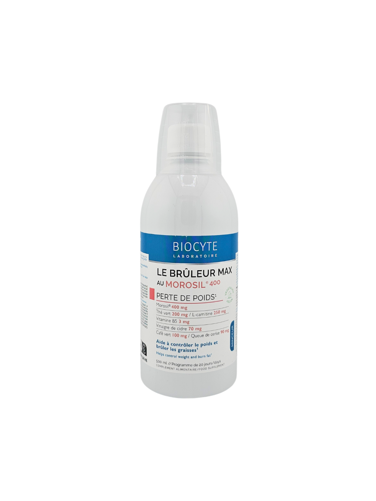 BIOCYTE Le Brûleur Max Au Morosil 400 Perte de Poids 500ml