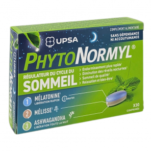 UPSA PhytoNormyl Régulateur du Sommeil Boite de 30 Comprimé