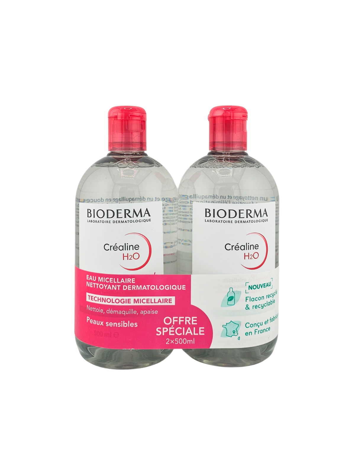 BIODERMA Créaline H2O 2x500ml