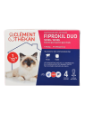 CLEMENT THEKAN Fiprokil Duo 50Mg / 60 Mg Chats 1-12kg Boite de 4 Pipettes