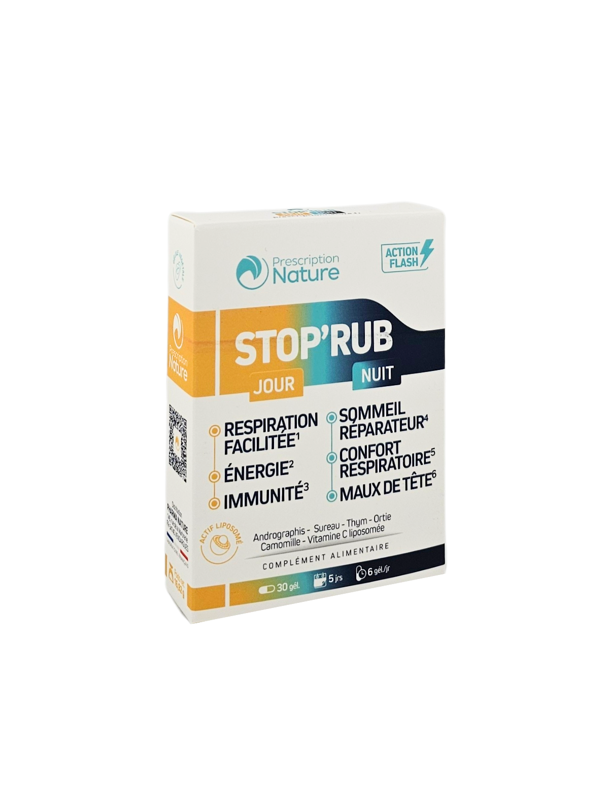 PRESCRIPTION NATURE Stop'Rub Jour Et Nuit Boite de 30 Gélules