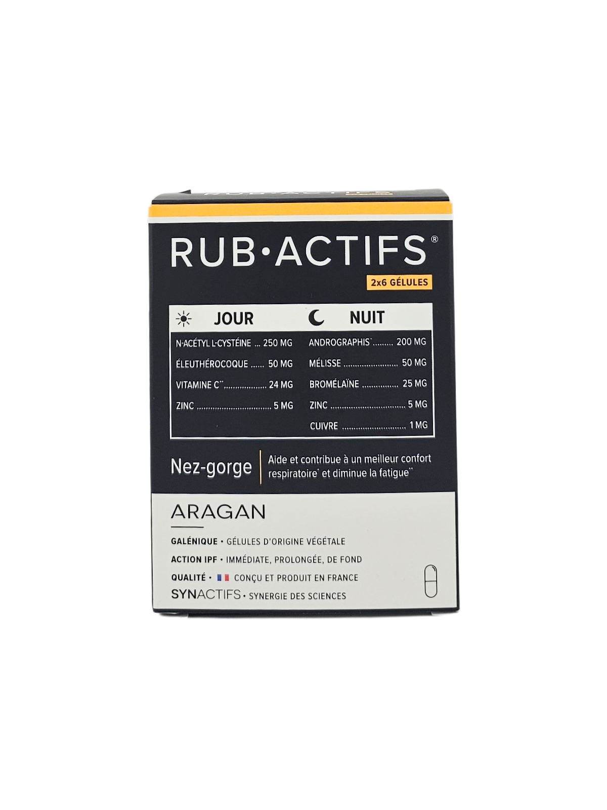 ARAGAN Rub-Actifs Jour Et Nuit Boite de 2x6 Gélules