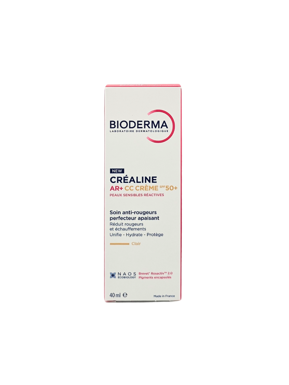 BIODERMA Créaline AR+ CC Crème Clair SPF 50+ 40ml