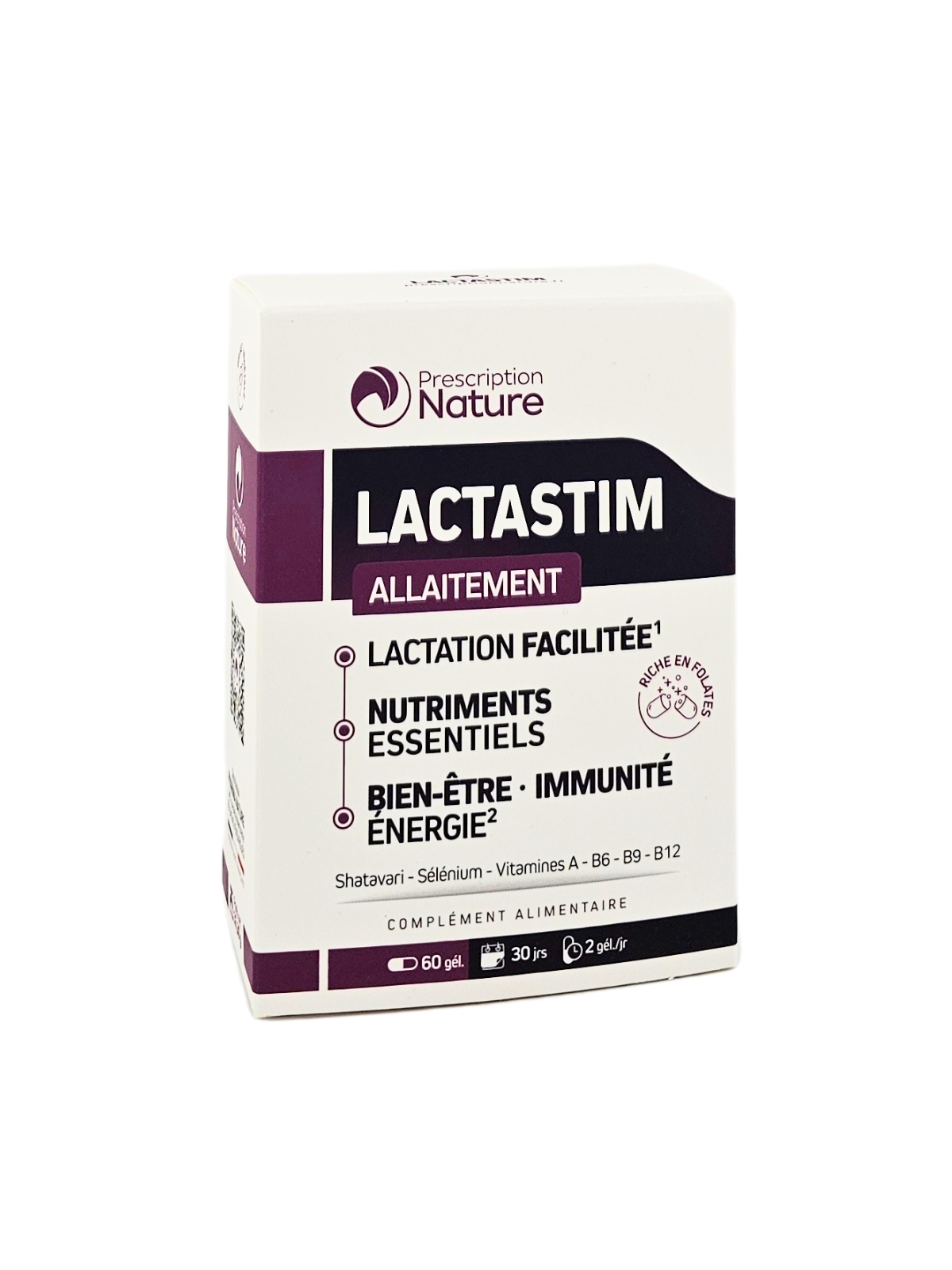 PRESCRIPTION NATURE Lactastim Allaitement Boite de 60 gélules