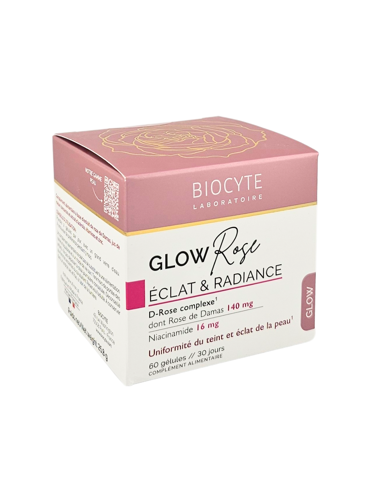 BIOCYTE Glow Rose Éclat et Radiance Boite de 60 Gélules