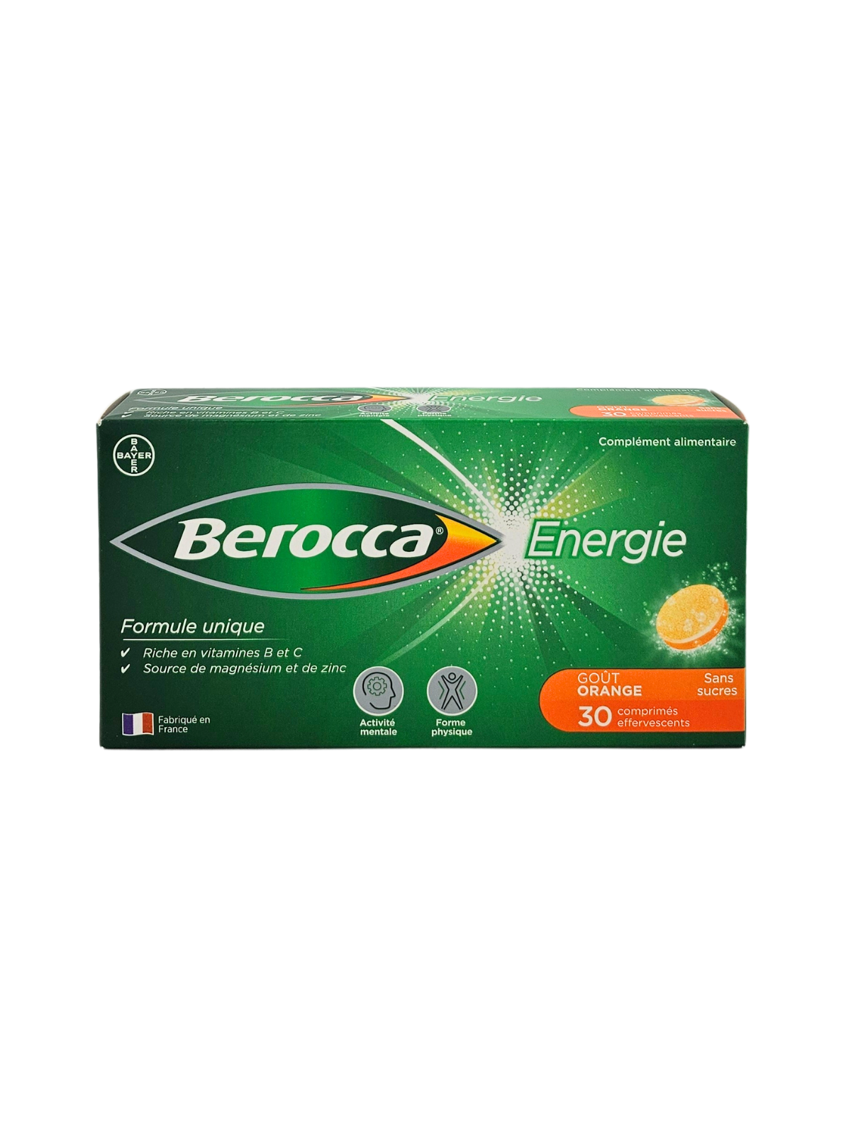 BEROCCA Energie Boite de 30 Comprimés Effervescents