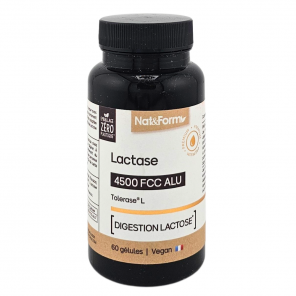 NAT&FORM Lactase Tolerase L Boite de 60 Gélules