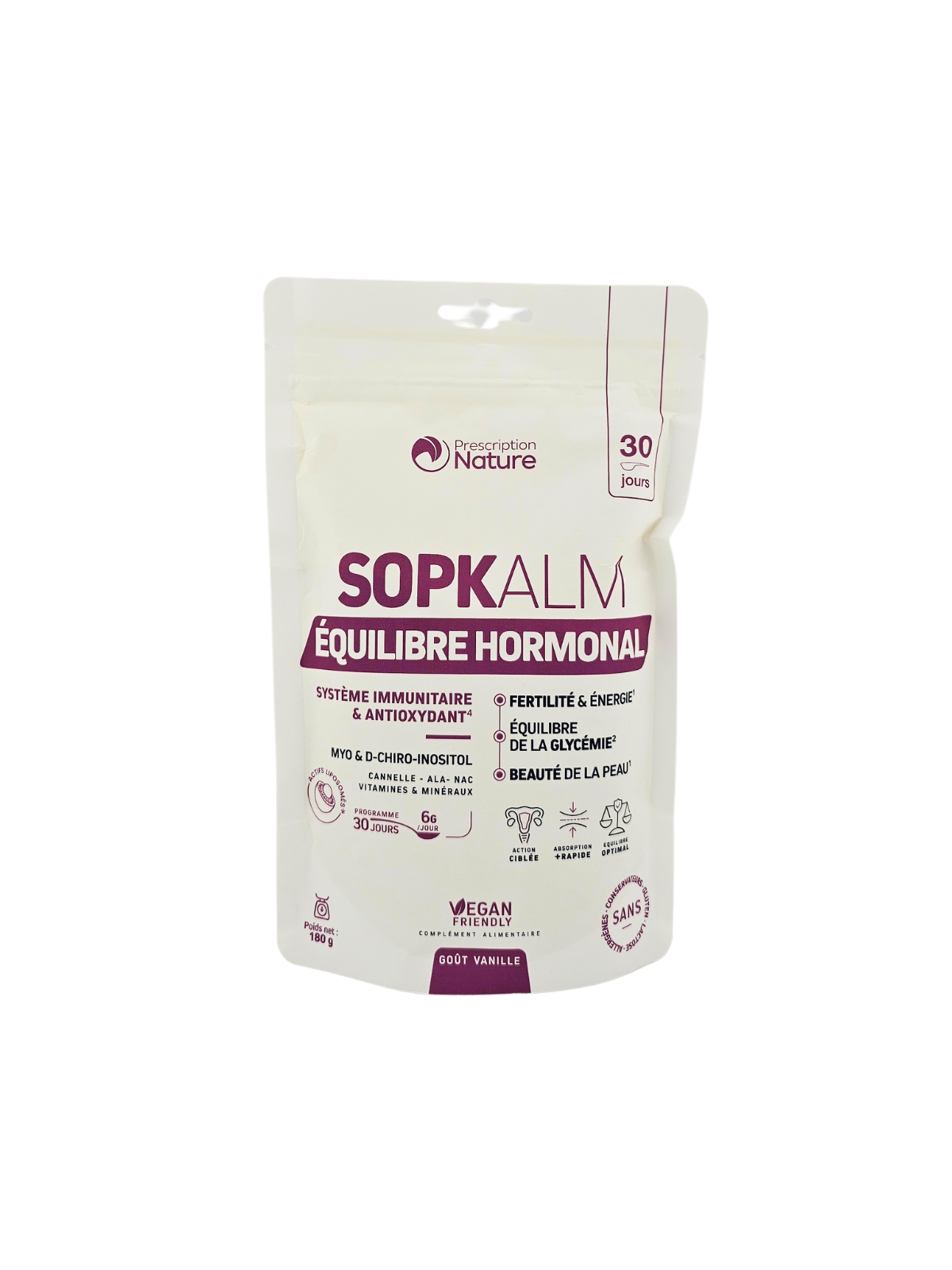 PRESCRIPTION NATURE Sopkalm Équilibre Hormonal 180g