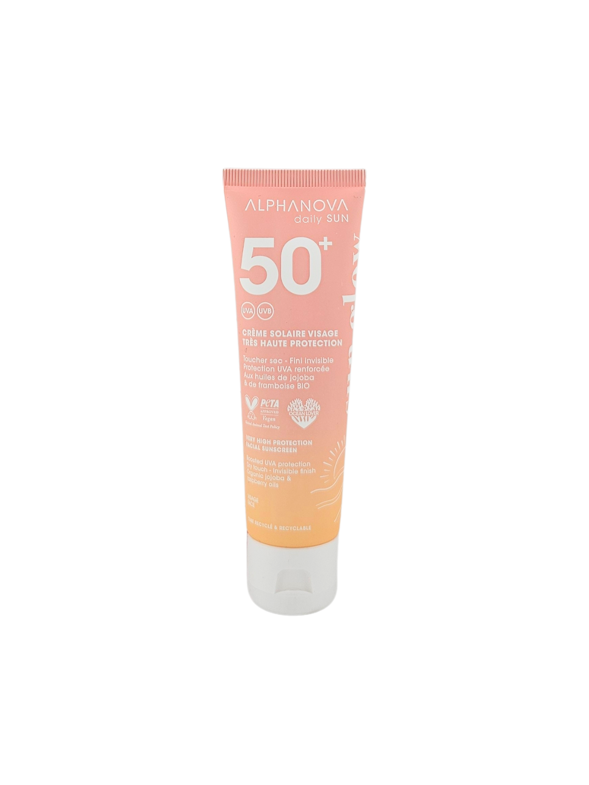 ALPHANOVA Crème Solaire Visage SPF50+ 50ml