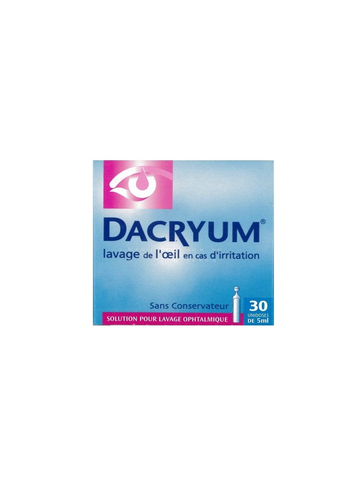 Dacryum solution pour lavage ophtalmique 30 récipients unidoses de...