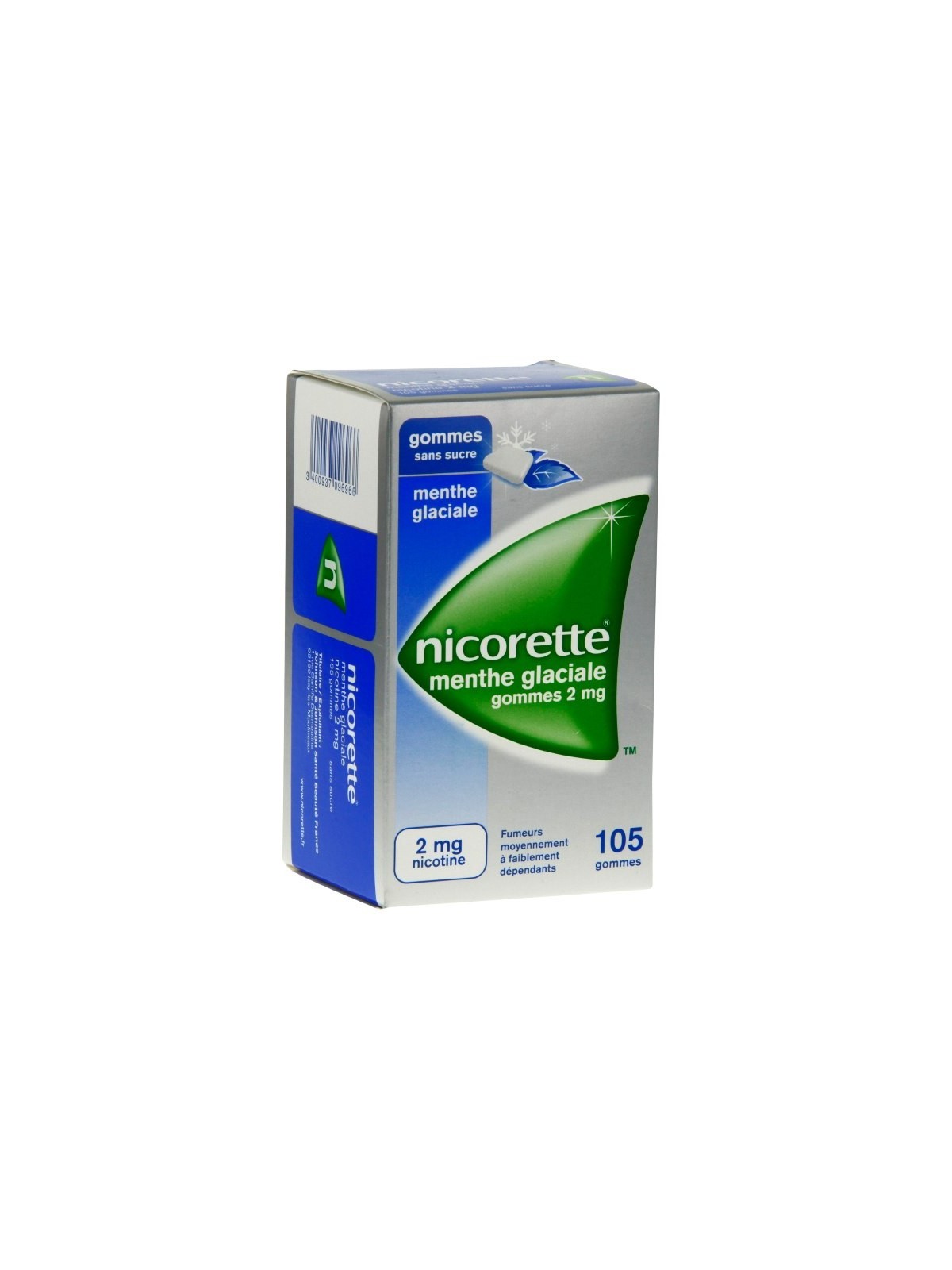 Nicorette Menthe Glaciale 2Mg Sans Sucre 105 Gommes  à Mâcher |...