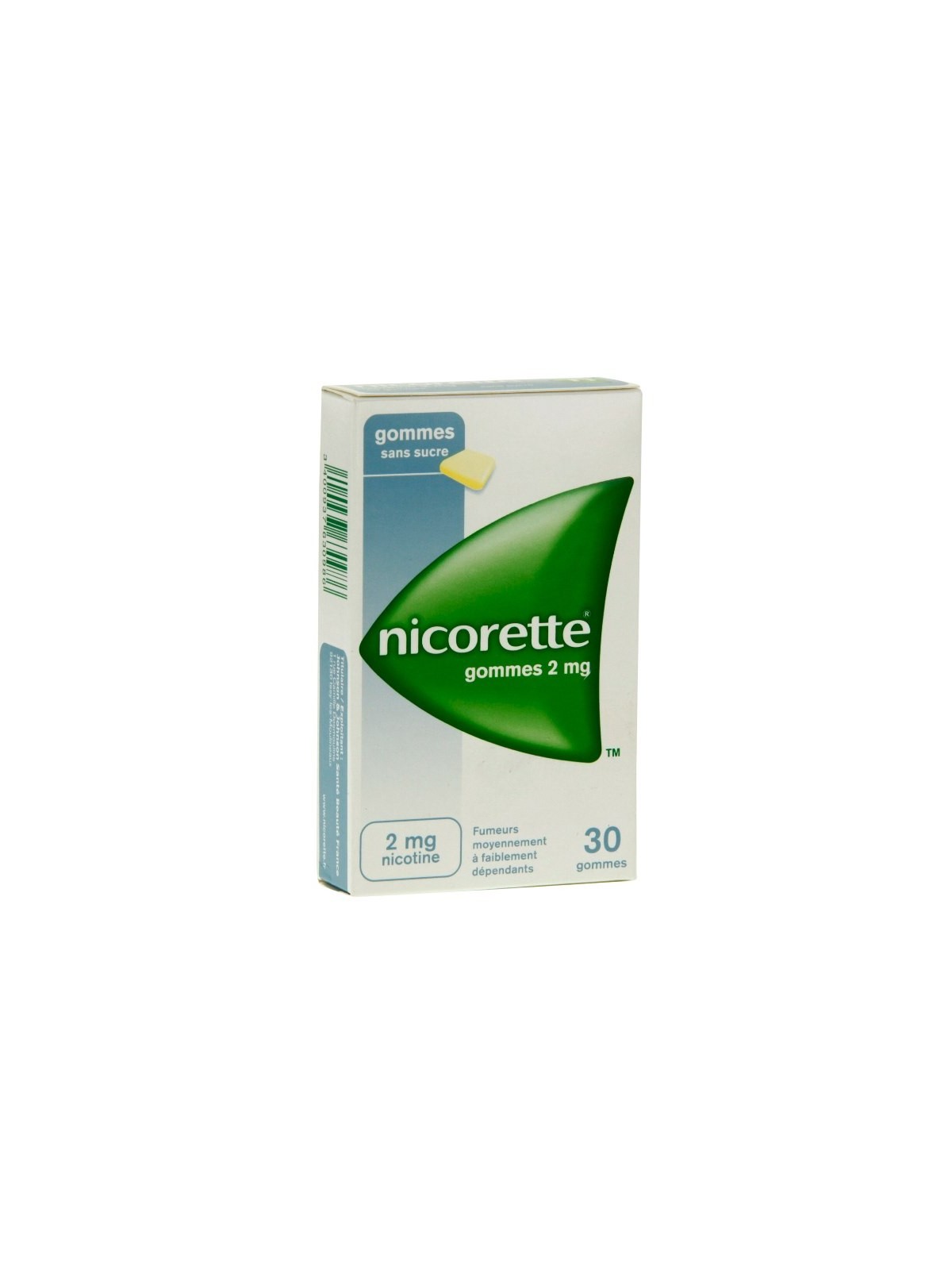 Nicorette 2Mg Sans Sucre 30 Gommes à Mâcher | Nom de la Pharmacie...
