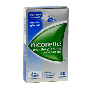 Nicorette Menthe Glaciale 2Mg Sans Sucre 30 Gommes à Mâcher | Nom...