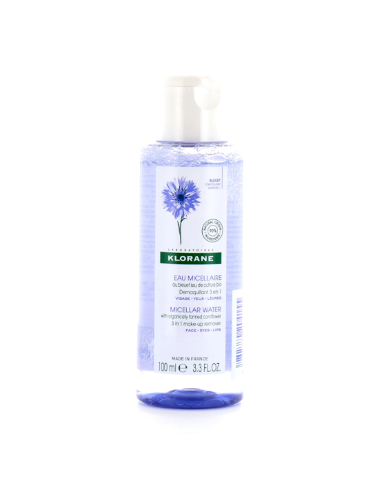 KLORANE Eau Micellaire Démaquillante Bleuet Bio 100ml