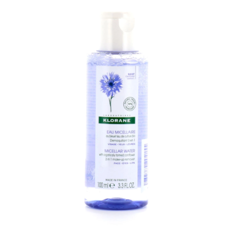 KLORANE Eau Micellaire Démaquillante Bleuet Bio 100ml
