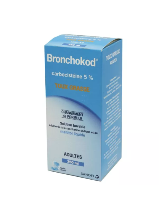 BRONCHOKOD GE SIROP AD 5 SS SUCRE 250ML