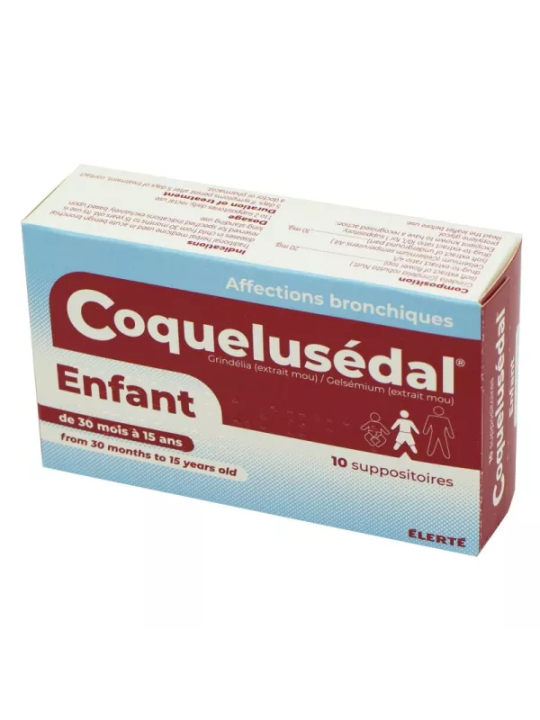 COQUELUSEDAL SUPPO ENFANT BTE 10