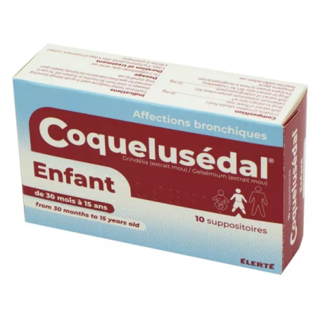 COQUELUSEDAL SUPPO ENFANT BTE 10