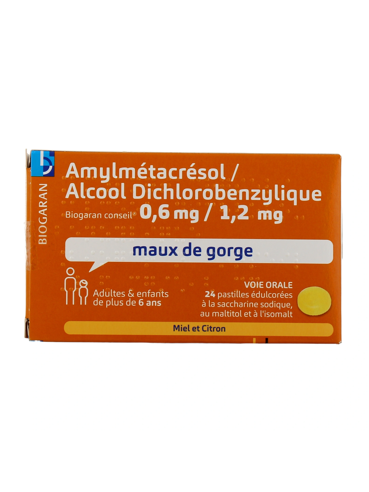 AMYLMET/DIC BGC MIEL/CITRON PAST BTE 24
