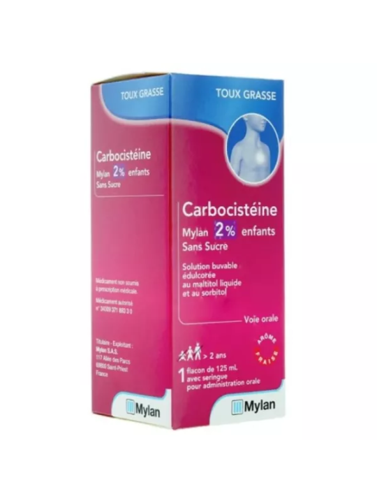 CARBOCISTEINE VIATR 2 SIROP ENF SS 125ML