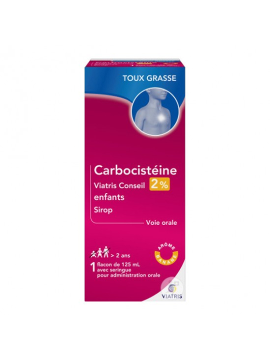 CARBOCISTEINE VIATR 2 SIROP ENF 125ML