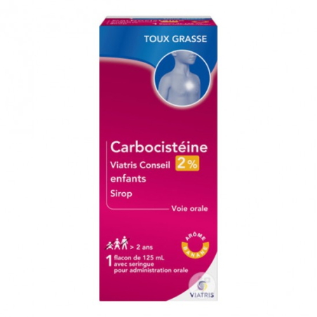 CARBOCISTEINE VIATR 2 SIROP ENF 125ML