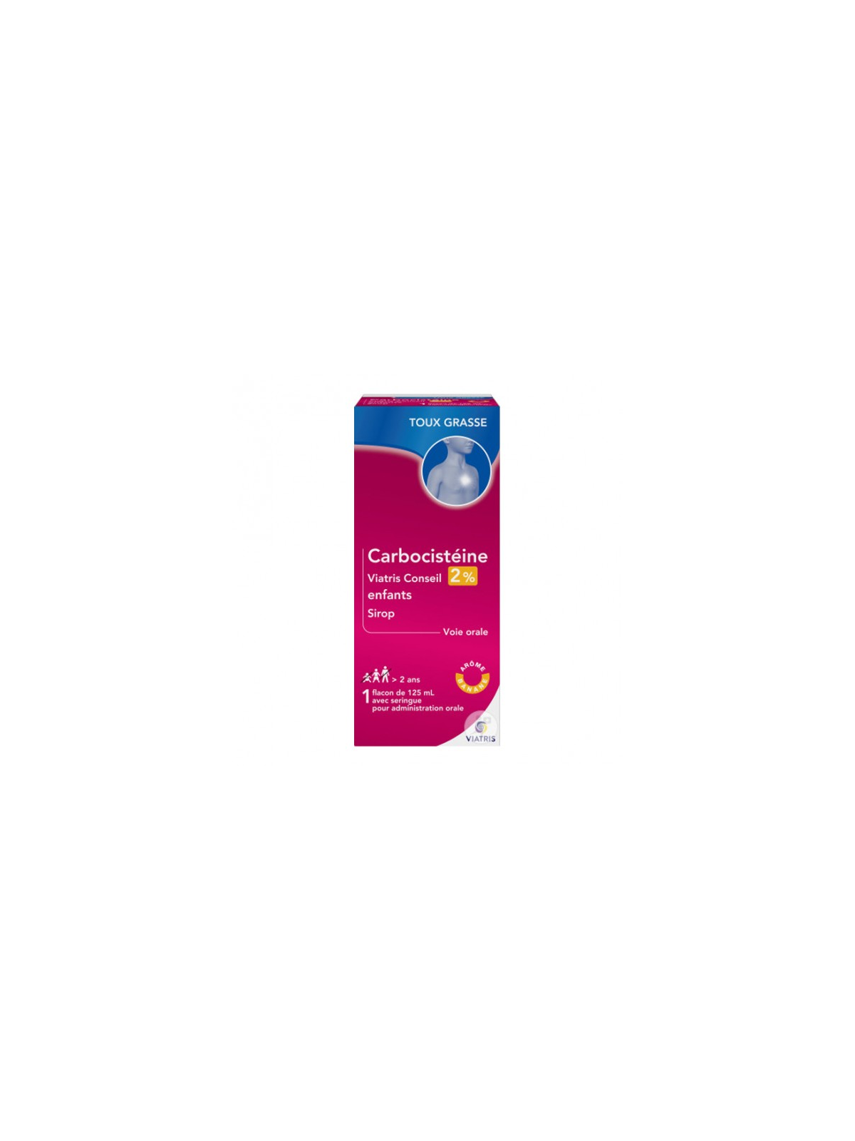 CARBOCISTEINE VIATR 2 SIROP ENF 125ML