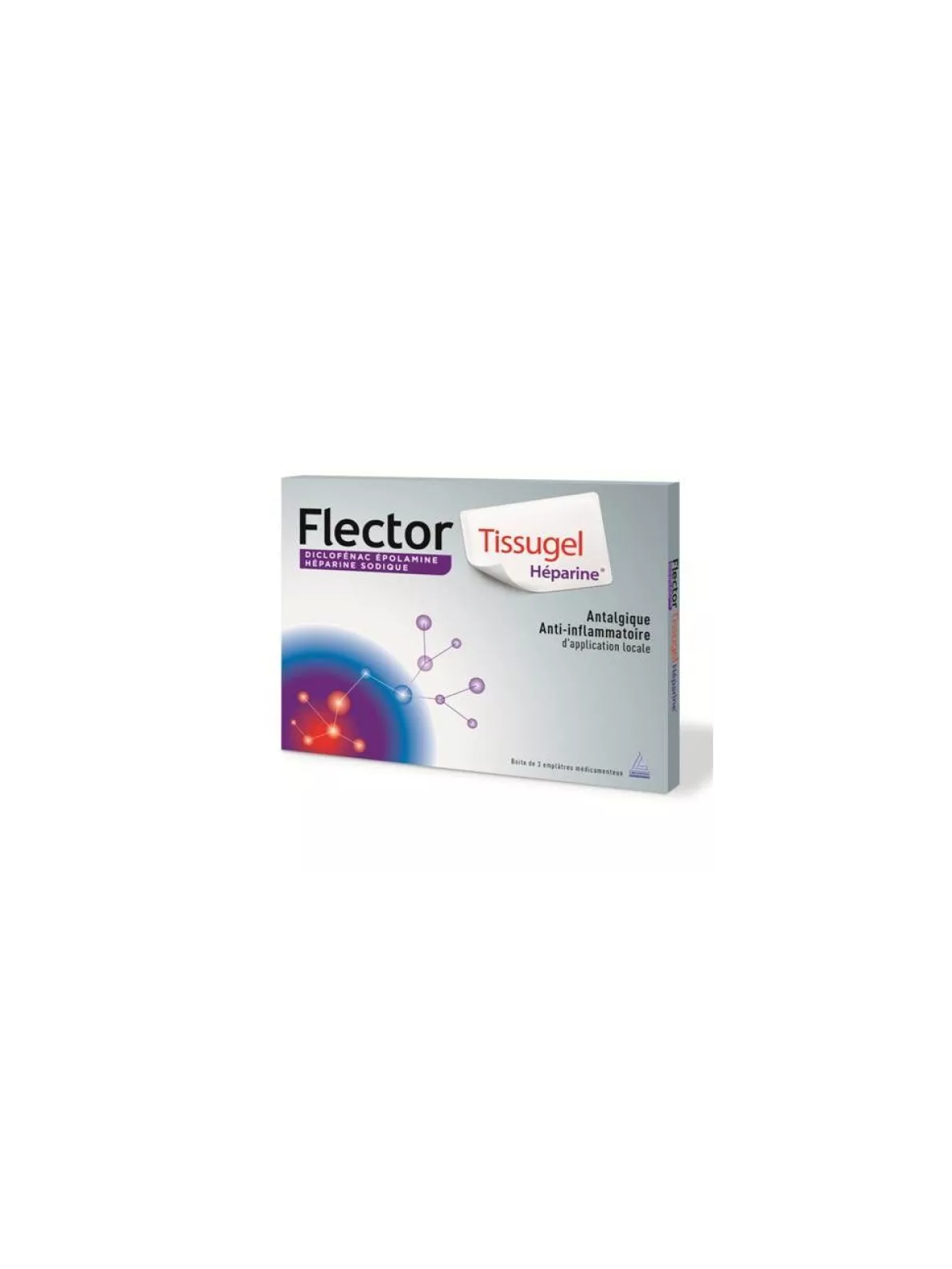 FLECTOR TISSUGEL HEPARINE EMPLATRE BTE 3