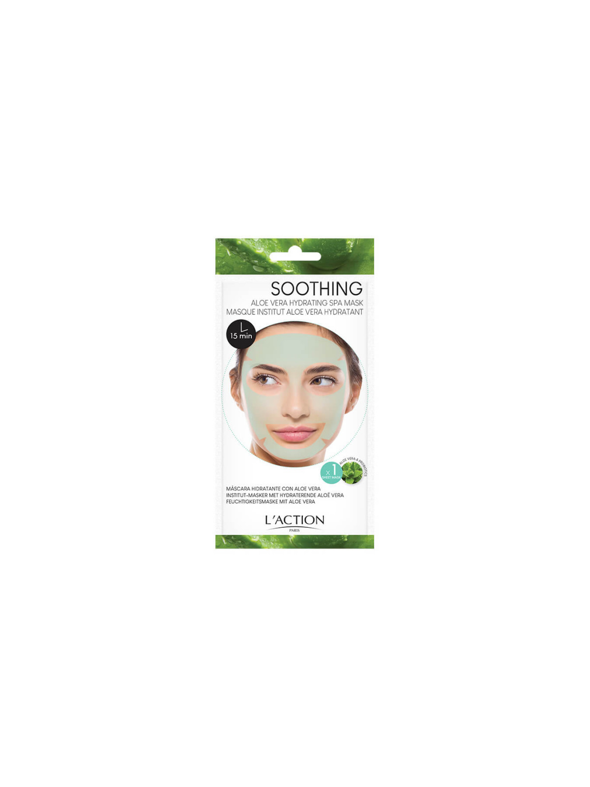 L'ACTION Masque Apaisant Hydratant Aloe Vera 16G