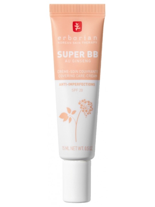 ERBORIAN Super BB au Ginseng 15 ml  Teinte : Clair