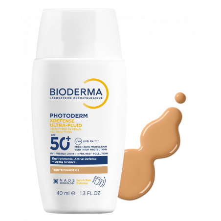 BIODERMA Photoderm Xdefence Ultra-Fluid SPF 50+ 40ML Teinte : 03