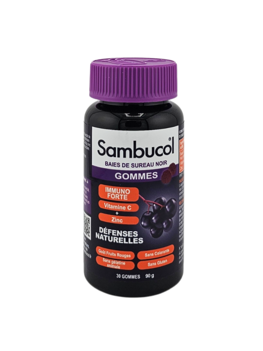SAMBUCOL Gommes Immuno Forte Défenses Naturelles Boite de 30