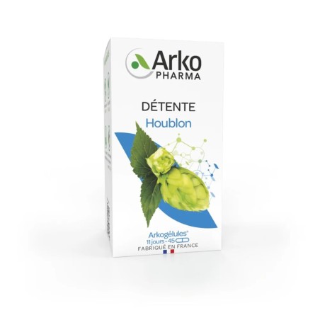Arkopharma Arkogélules Houblon complément alimentaire flacon 45