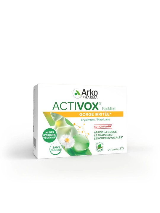 Arkopharma activox pastilles pour adoucir la gorge arôme menthe...