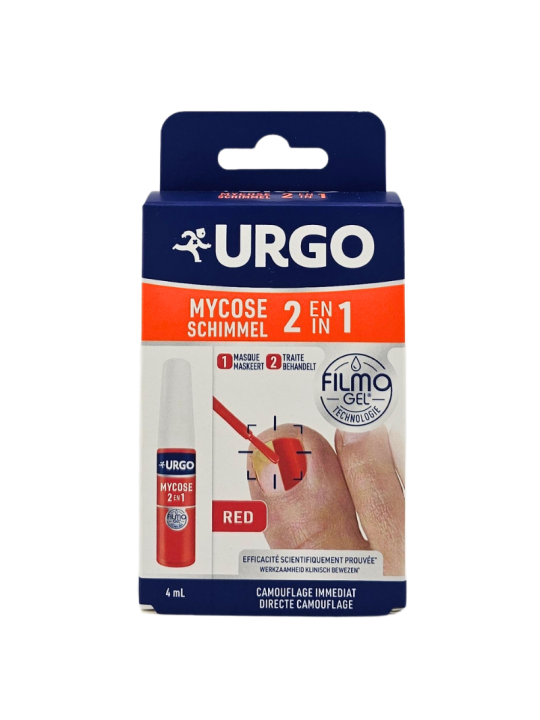 URGO Filmogel Mycose des Ongles 2 En 1 Rouge 4ml