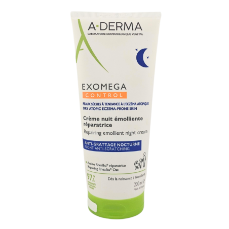 A-DERMA Exomega Control Crème Nuit Émolliente 200ml