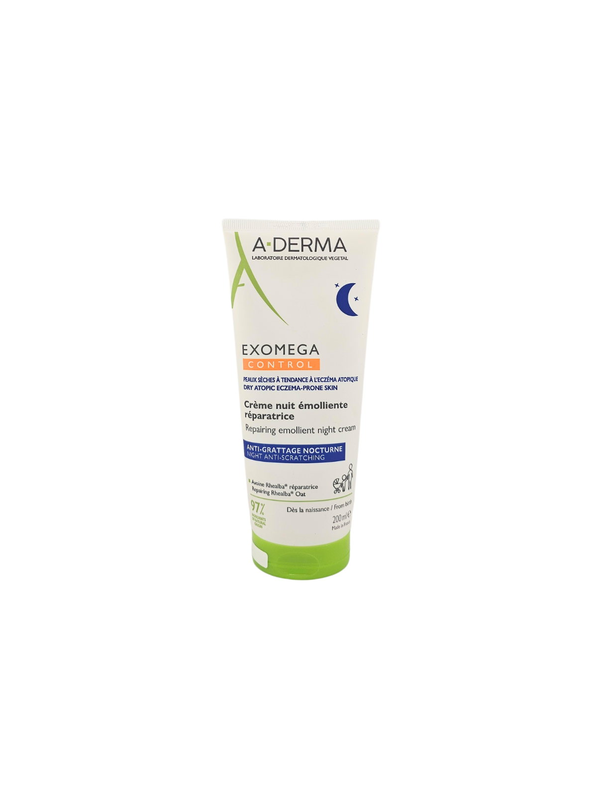 A-DERMA Exomega Control Crème Nuit Émolliente 200ml
