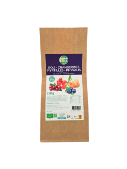 EXOPHARM Goji, Cranberries, Myrtilles, Physalis 250g