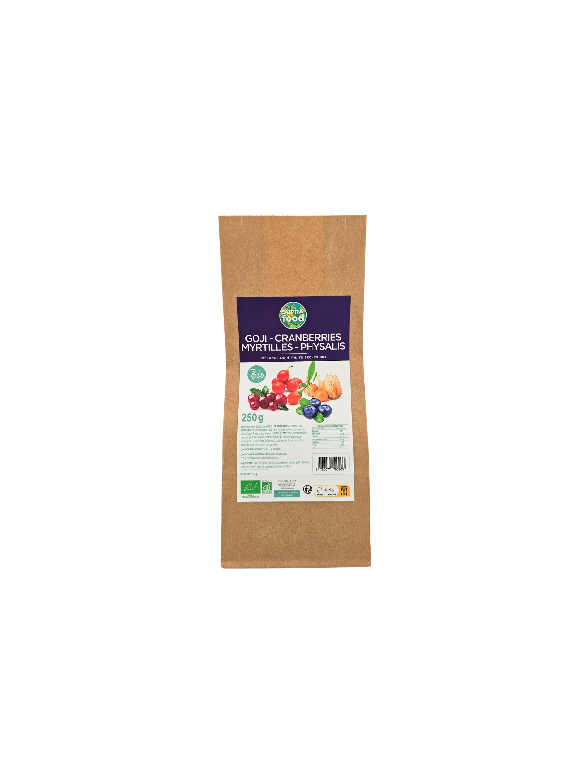 EXOPHARM Goji, Cranberries, Myrtilles, Physalis 250g