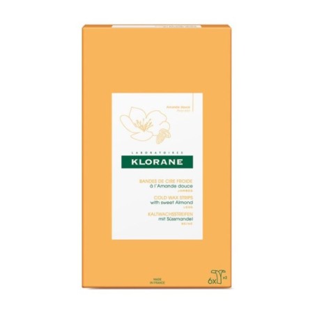Klorane 6 Doubles Bandes de Cire Froide à l'Amande Douce | Nom de...