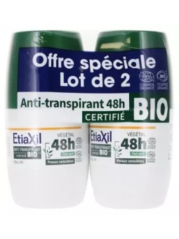 ETIAXIL Anti-Transpirant Végétal au Thé Bio 2X15ML