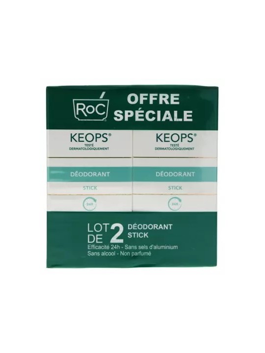 ROC Keops Déodorant Stick 2x40ML
