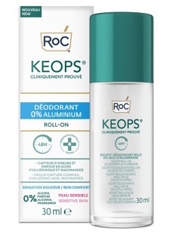 ROC Keops Déodorant Roll-On Peaux Sensibles 0% Aluminium 30ML
