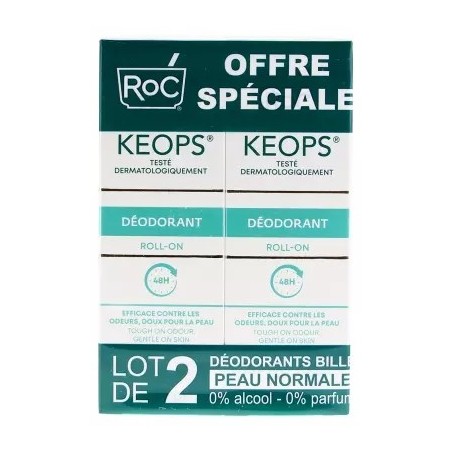 Roc Keops déodorant bille 30ml x2 | Nom de la Pharmacie en variable